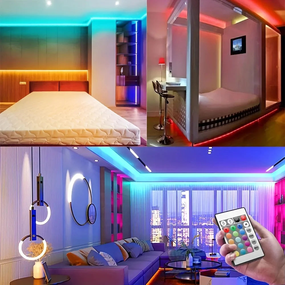 10m 20m Led Strip Lights with 44 Key Remote Control 5050 RGB