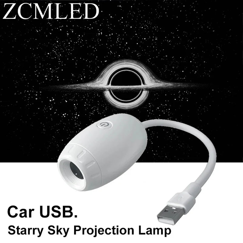 USB Galaxy Projector Night Light Car Mood Light Cool Stuff F