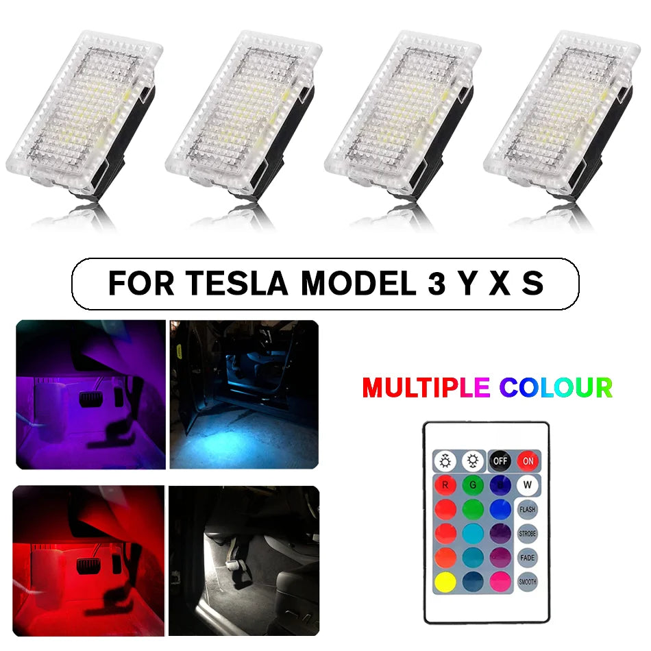 For Tesla RGB LED Lights Bulbs Kit Atmosphere Lamp Projector