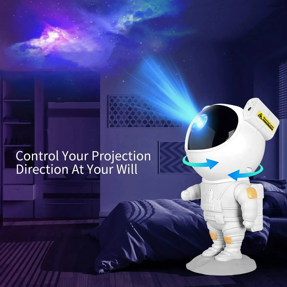 Star Projector Galaxy Night Light Astronaut Starry Nebula Ce