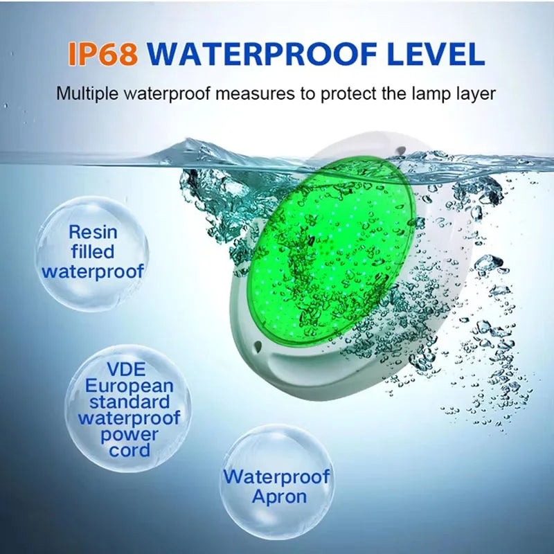 12V Rgb Color Changing 35W Waterproof Ip68 Led Pond Bulb Lam