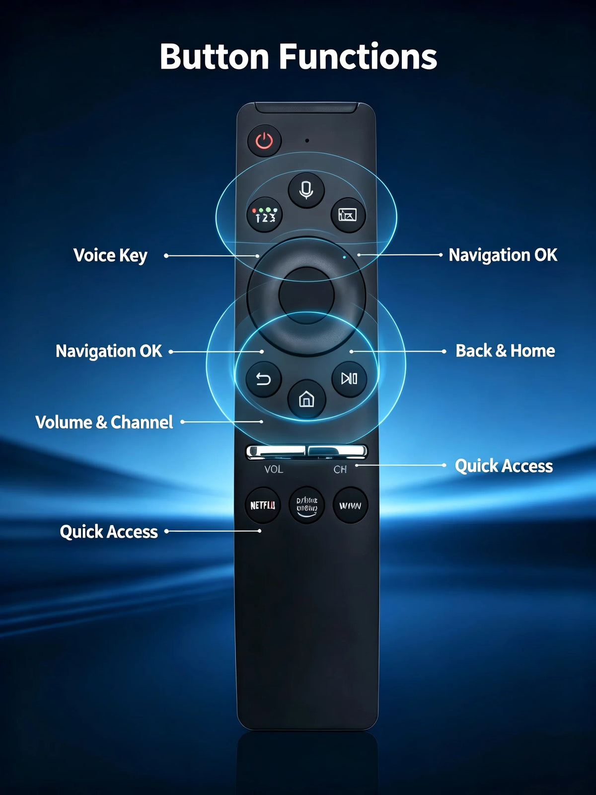 BN59 Replacement Voice Remote Control Compatible with Samsun