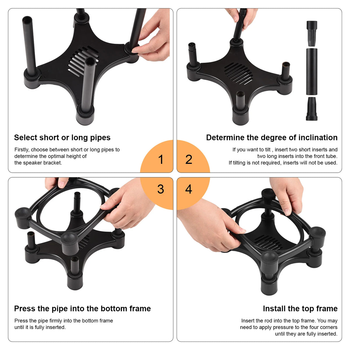 Desktop Speaker Stands Monitor Audio Bracket Shock Absorber 