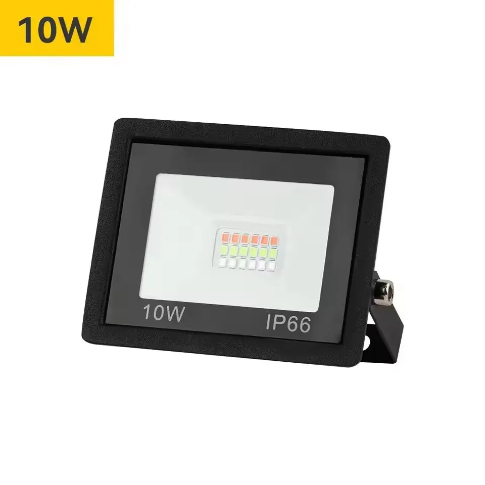 Rgb Outdoor Led Projector 220V Rgb Flood Light 10W 30W 100W 50W Waterproof Led Color Changing Rgb Spotlight Lamp Remote Control