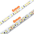 5mm 8mm LED Strip 2835 DC24V 12V 120LEDs/m Home Lamp Strips 