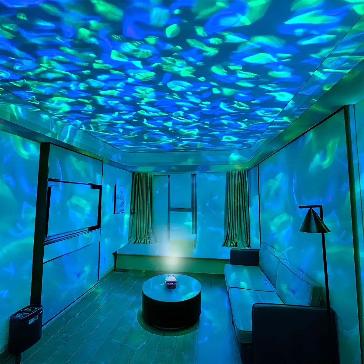 1pc Vibrant Water Ripple LED Projection Light Remote Control