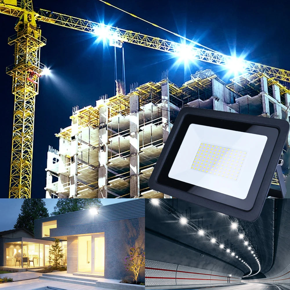 LED Flood Light 10W 20W 30W 50W 100W 220V IP68 Waterproof Ou