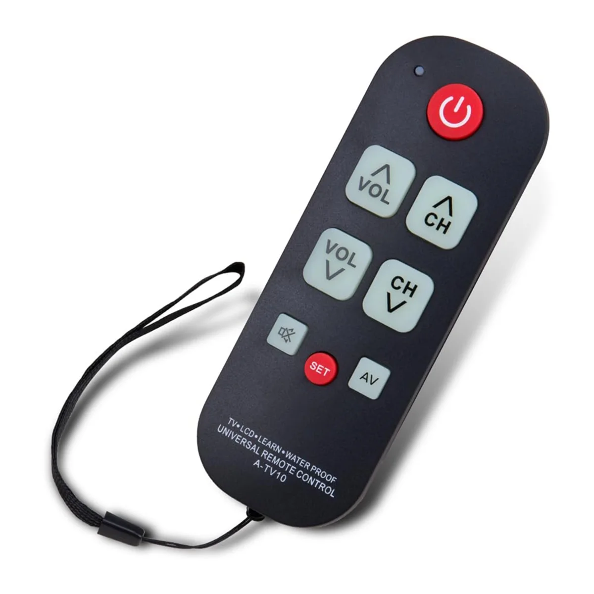 A73E-A-TV10 TV Remote for Seniors Universal Controller Simpl