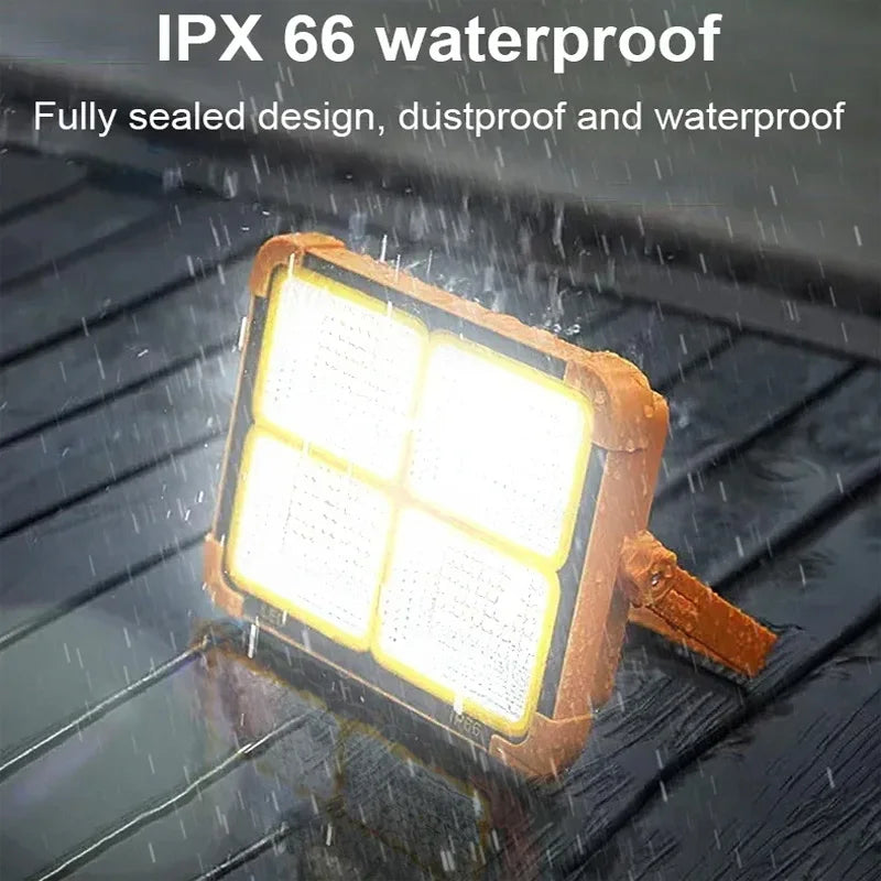 Solar Outdoor Lights Rechargeable Solar Flood Light LED Refl