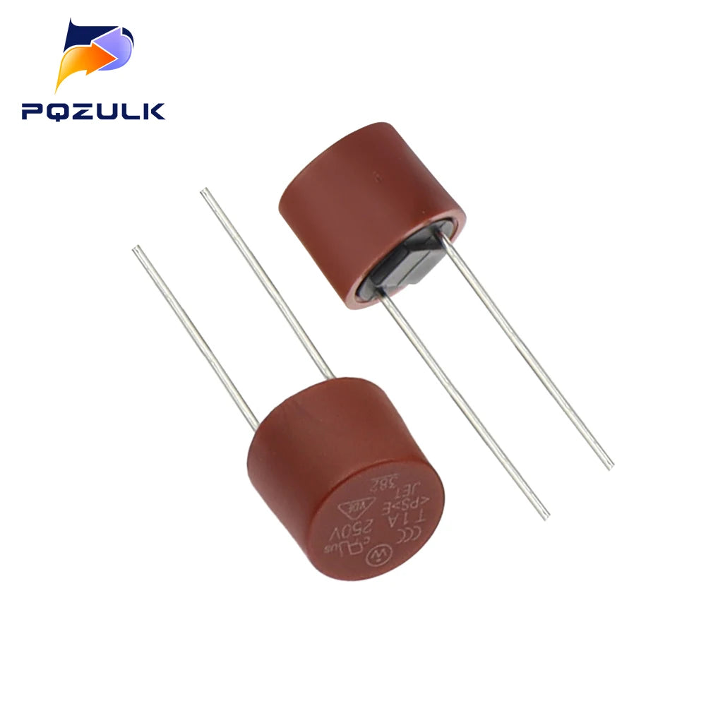 20PCS Cylindrical Fuses T0.5A 500mA 1A 1.6A 2A 2.5A 3.15A 4A