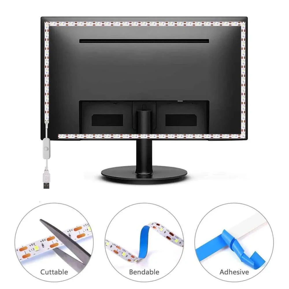 10m / 5m / 3m / 2m / 1m Led Light Strip USB Plug-In Flexible
