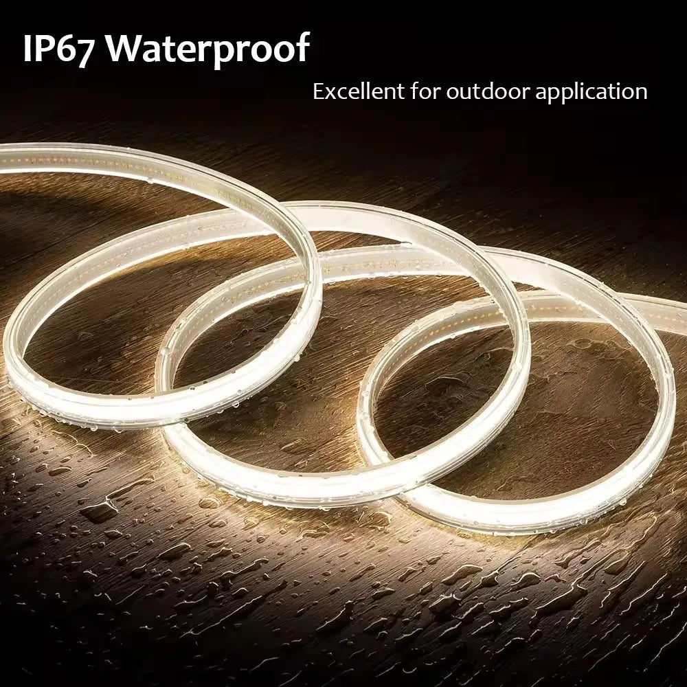 LED Lights Strip 220v with ON-OFF Switch Waterproof Outdoor 
